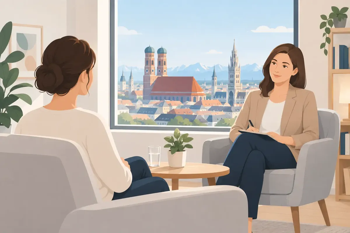 Illustration for the article on private psychotherapy in Munich